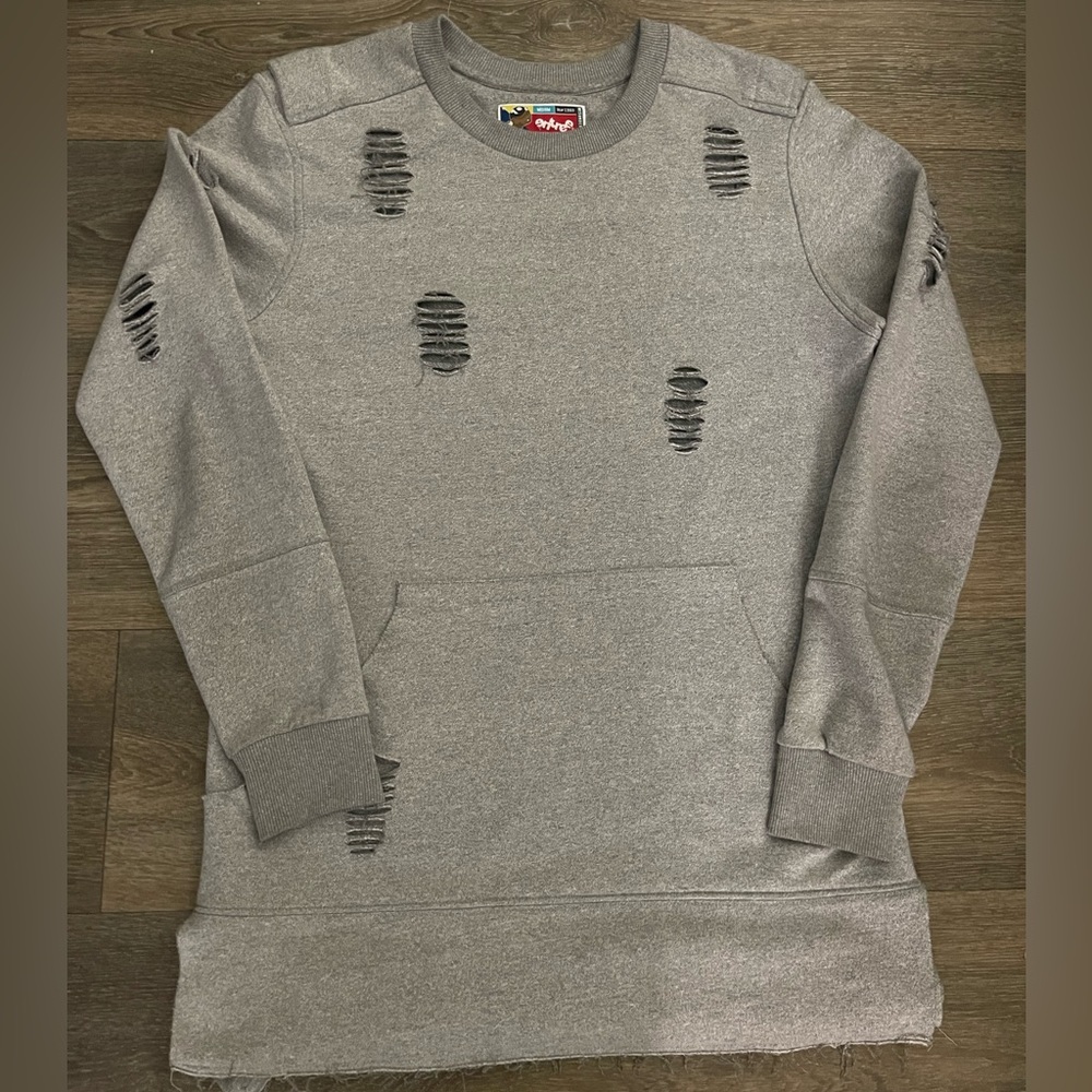 Entree ripped hoodie sweater